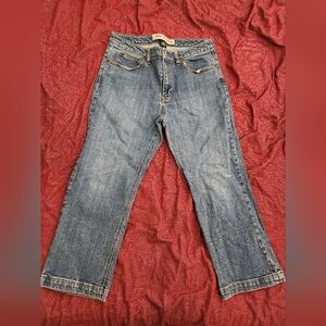 GAP Boot Cut Capri Blue Jeans